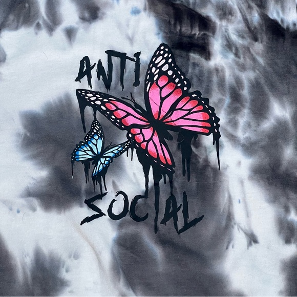 Cult Favorite "Anti Social" Cult Hoodie Size Medium NWOT - Picture 6 of 11